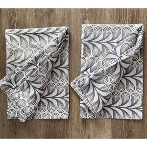 Botanical Abstract Design Pillowcase Set Of 2 Standard Size